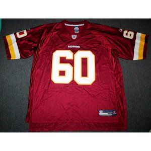 NFL Football Washington Redskins Gillespie #60 Sewn Jersey XXL 2XL Reebok
